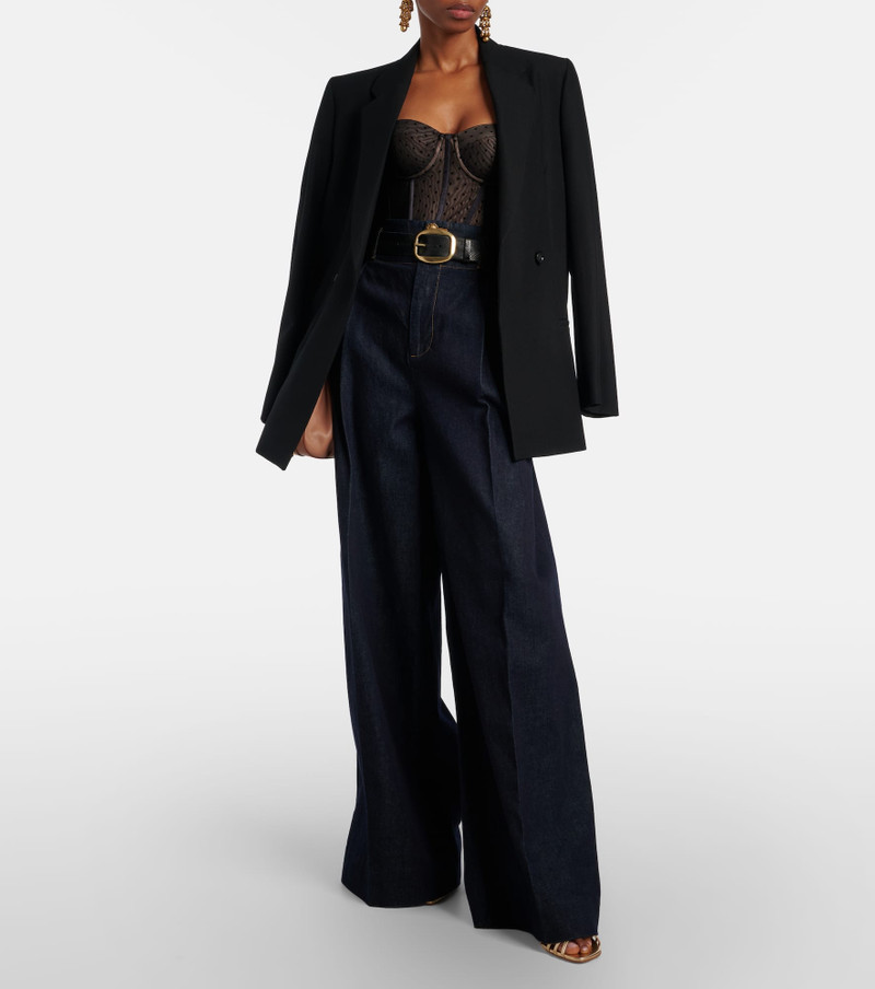 Zimmermann Dot mesh bodysuit outlook