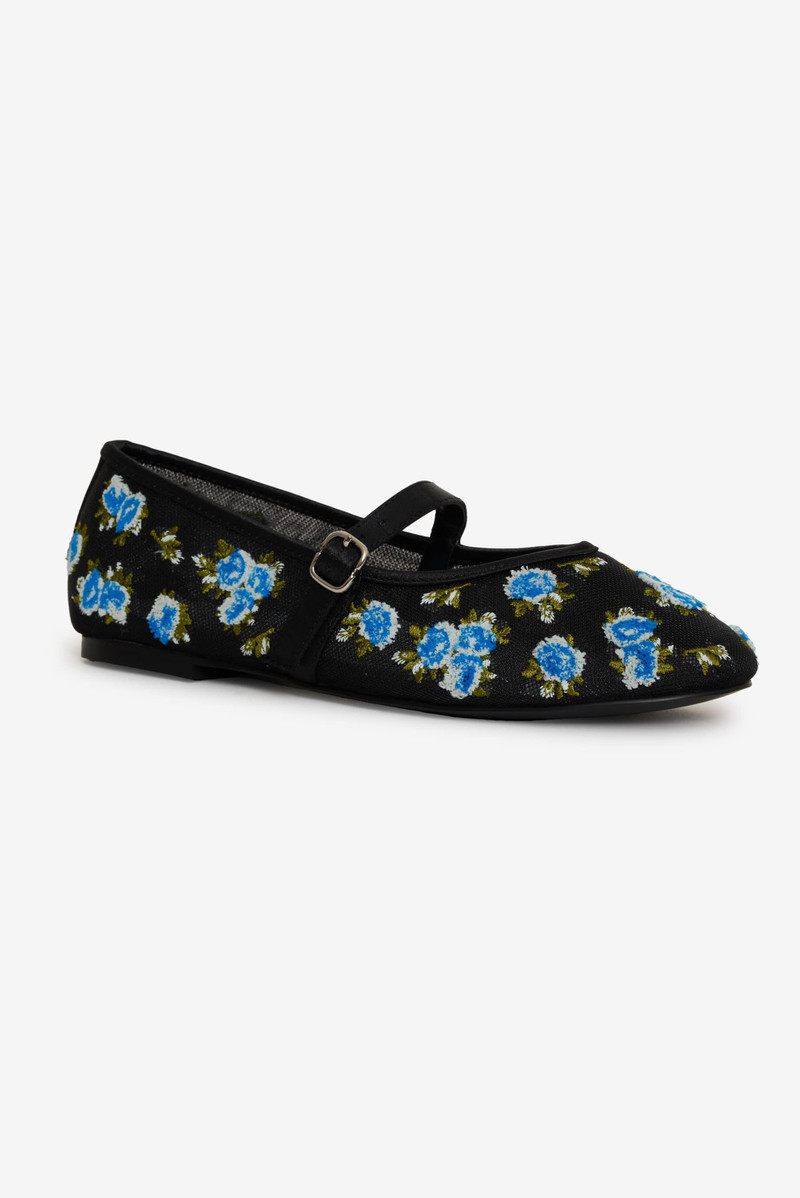 For Love & Lemons Evelyne Embroidered Ballet Flat outlook