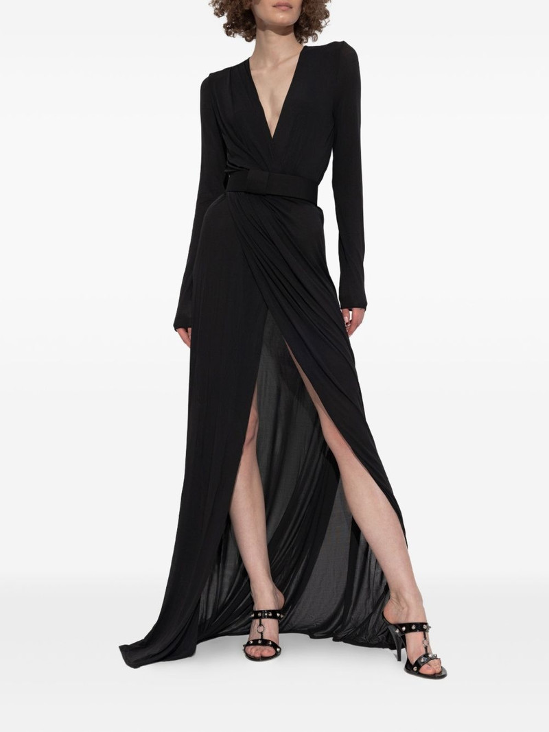 DSQUARED2 wrap-front long-sleeve dress outlook