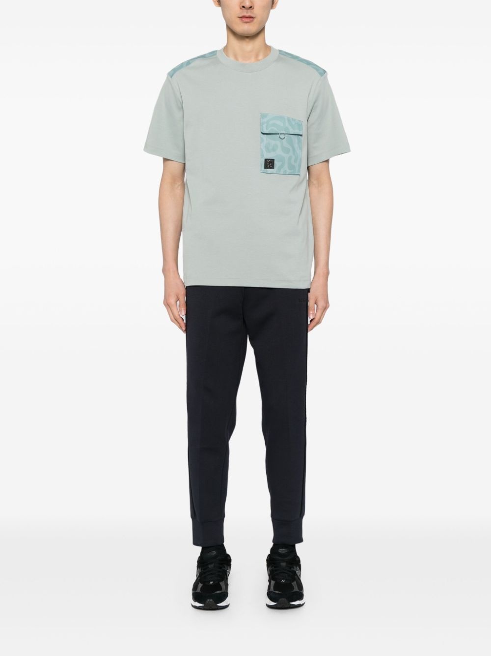 artwork-embossed track pants - 2