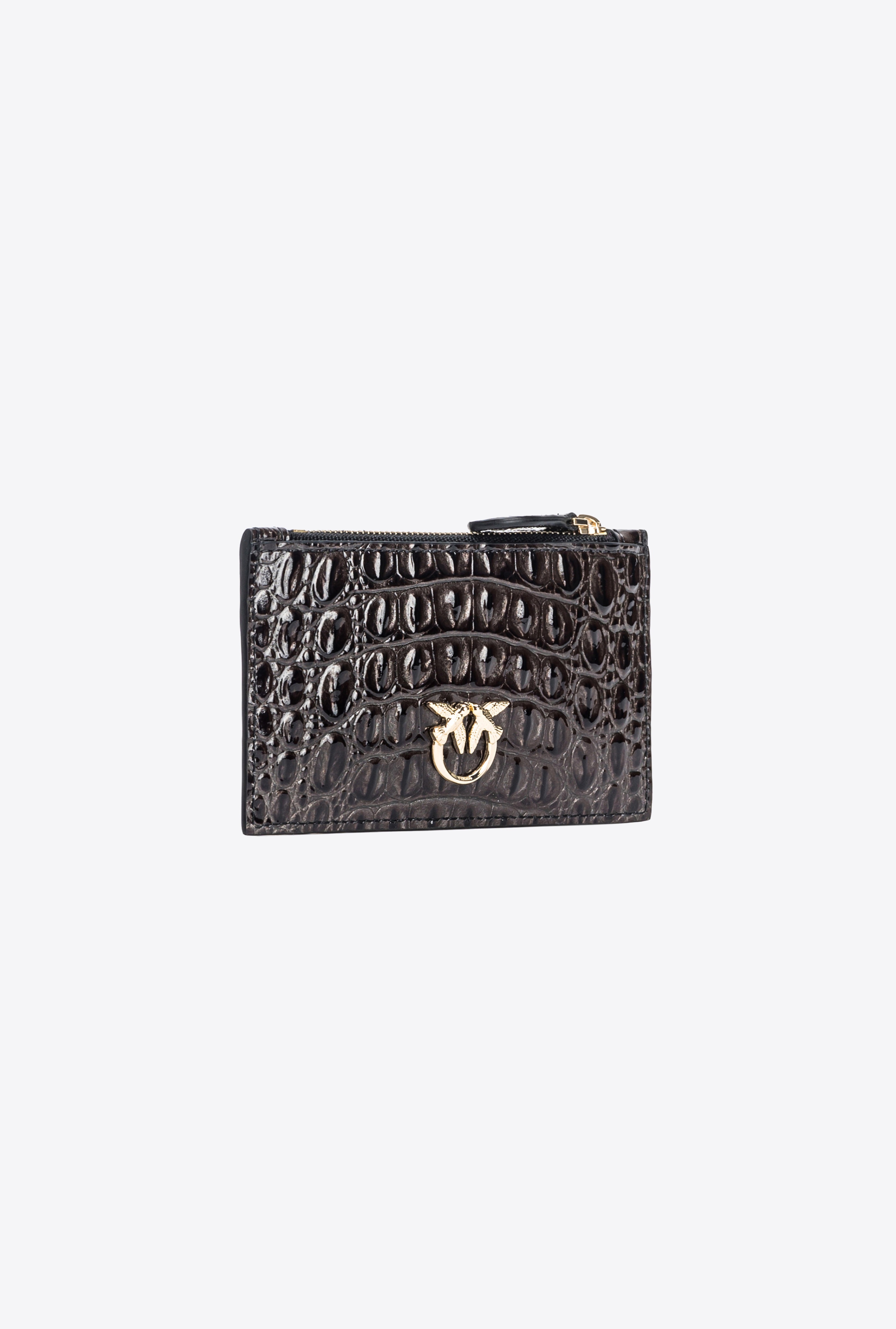 PINKO GALLERIA CROC-PRINT CARD HOLDER - 3