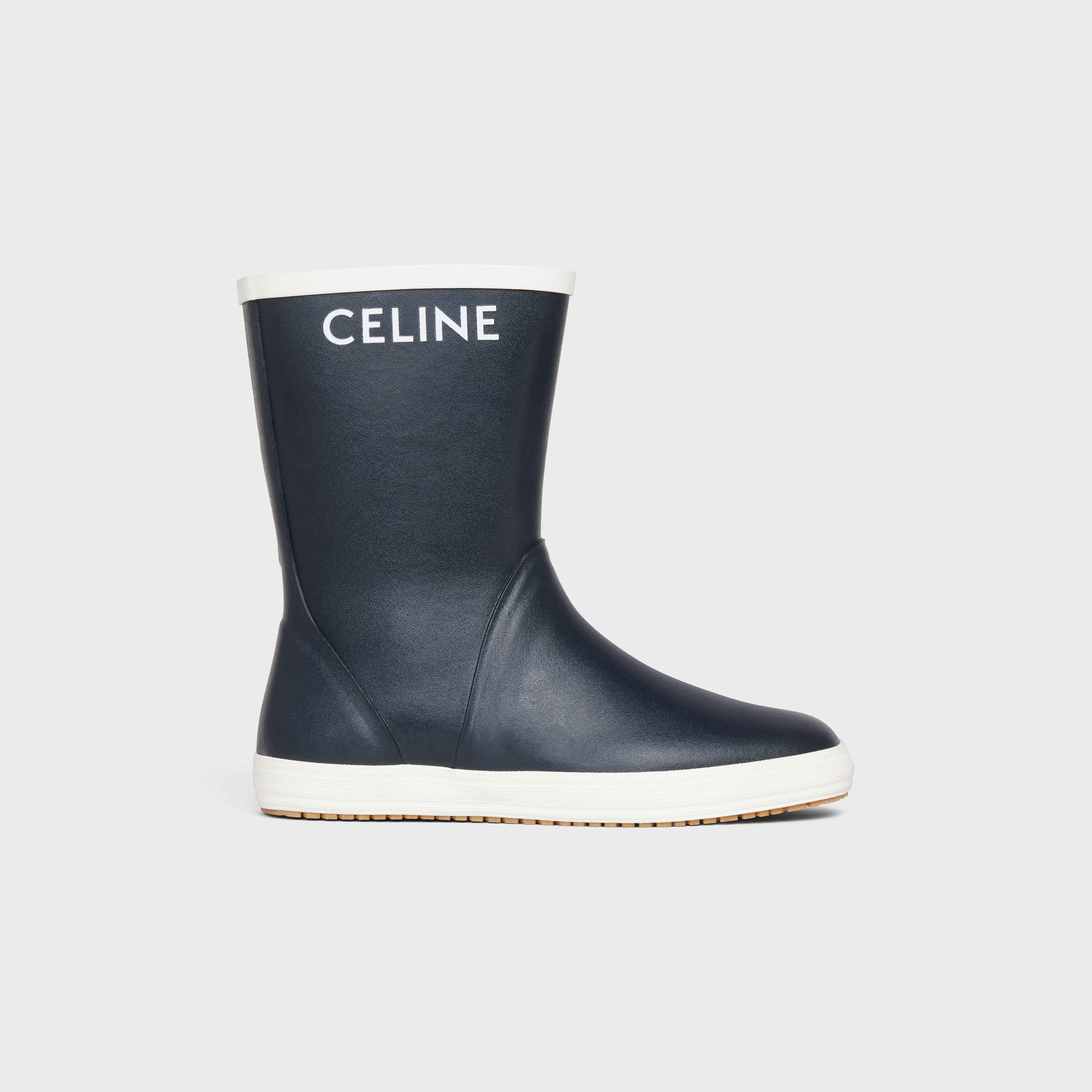 FLAT HALF BOOT LES BOTTES DE PONT CELINE in Natural Rubber - 1