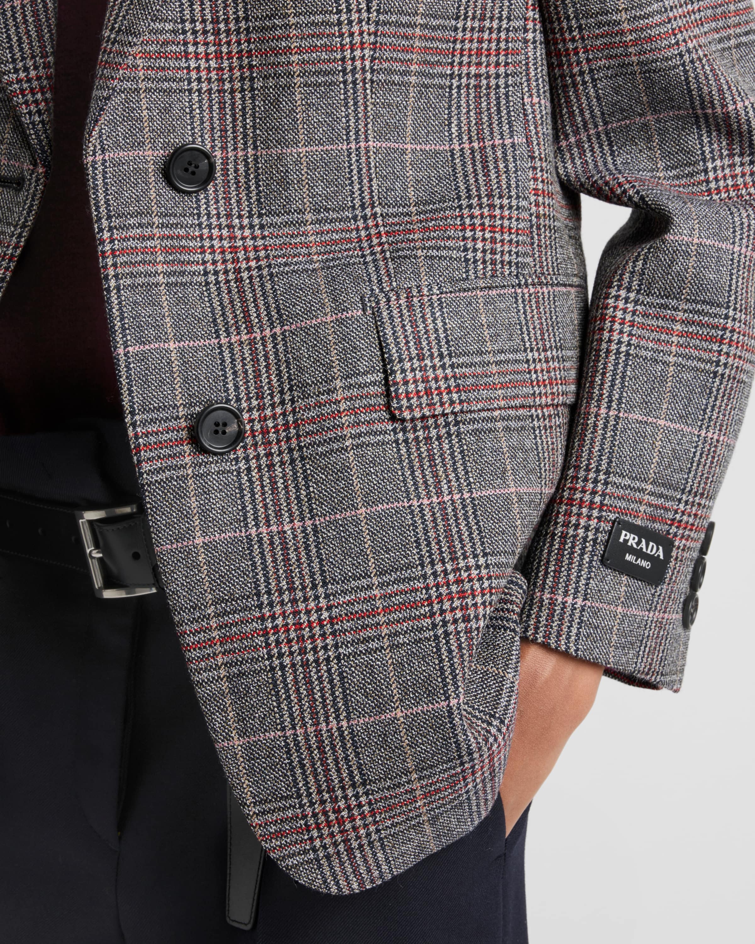 Single-breasted Prince of Wales checked jacket - 3