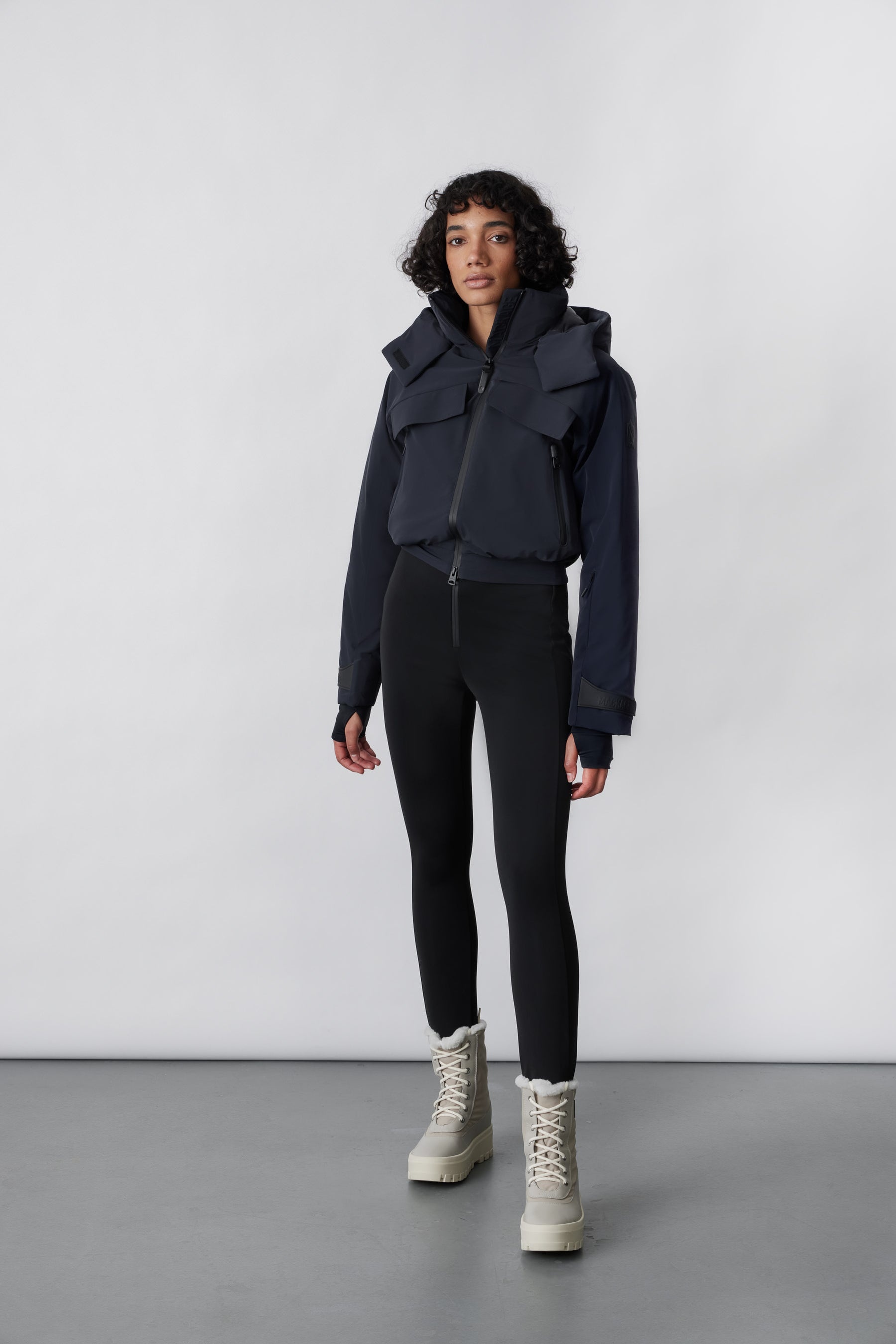 LUMI Down stirrup ski suit with hood - 8