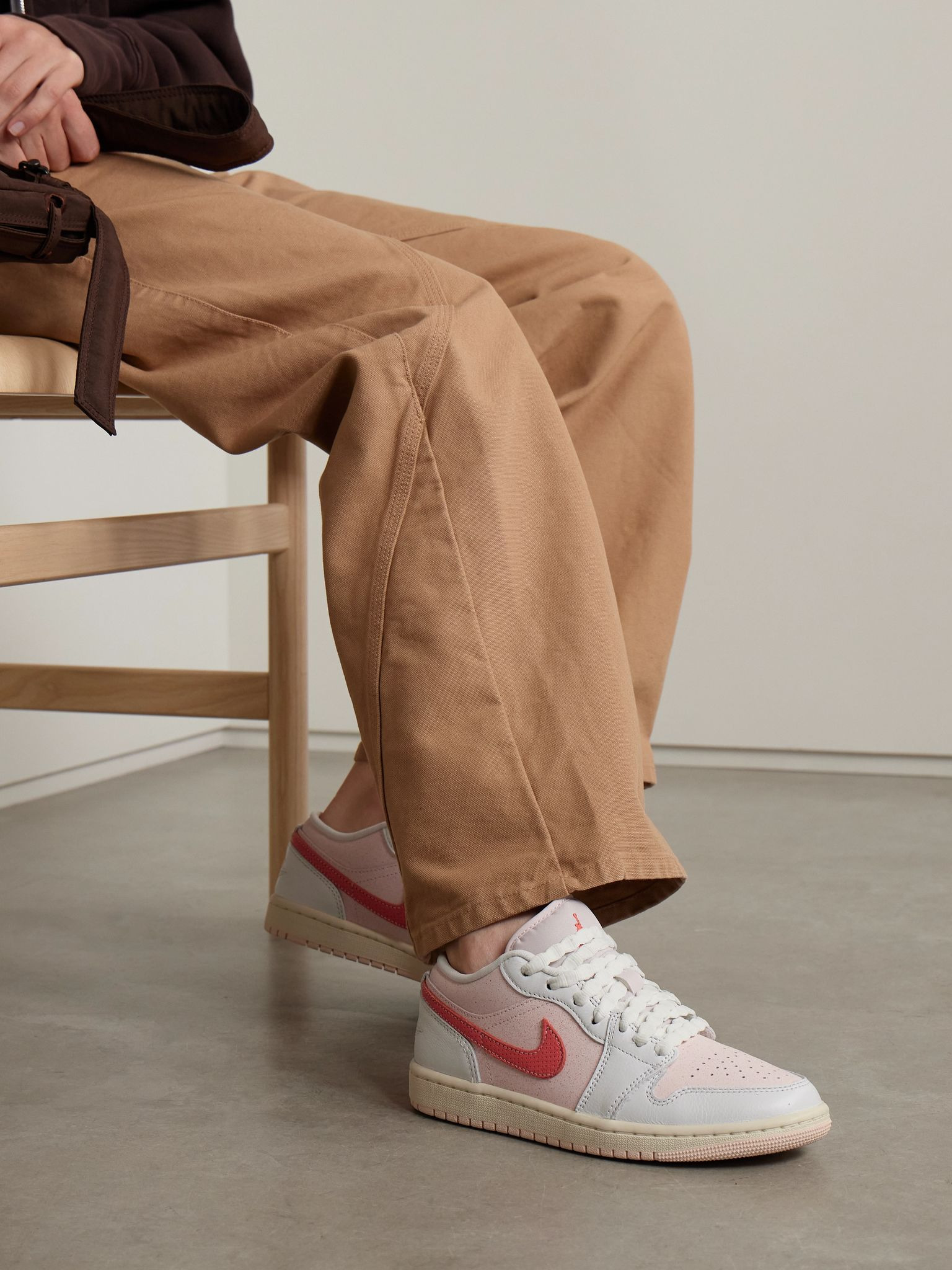 Air Jordan 1 Low SE leather sneakers Pink - 2