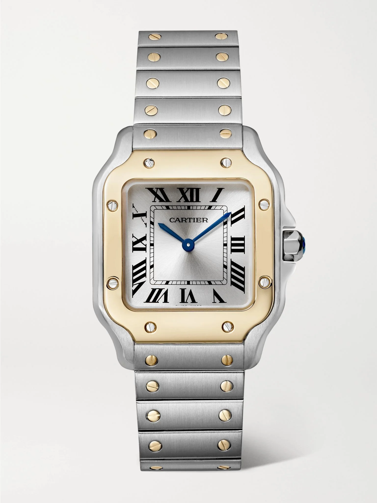 Santos de Cartier 34.5mm stainless steel and 18-karat gold watch Gold - 1