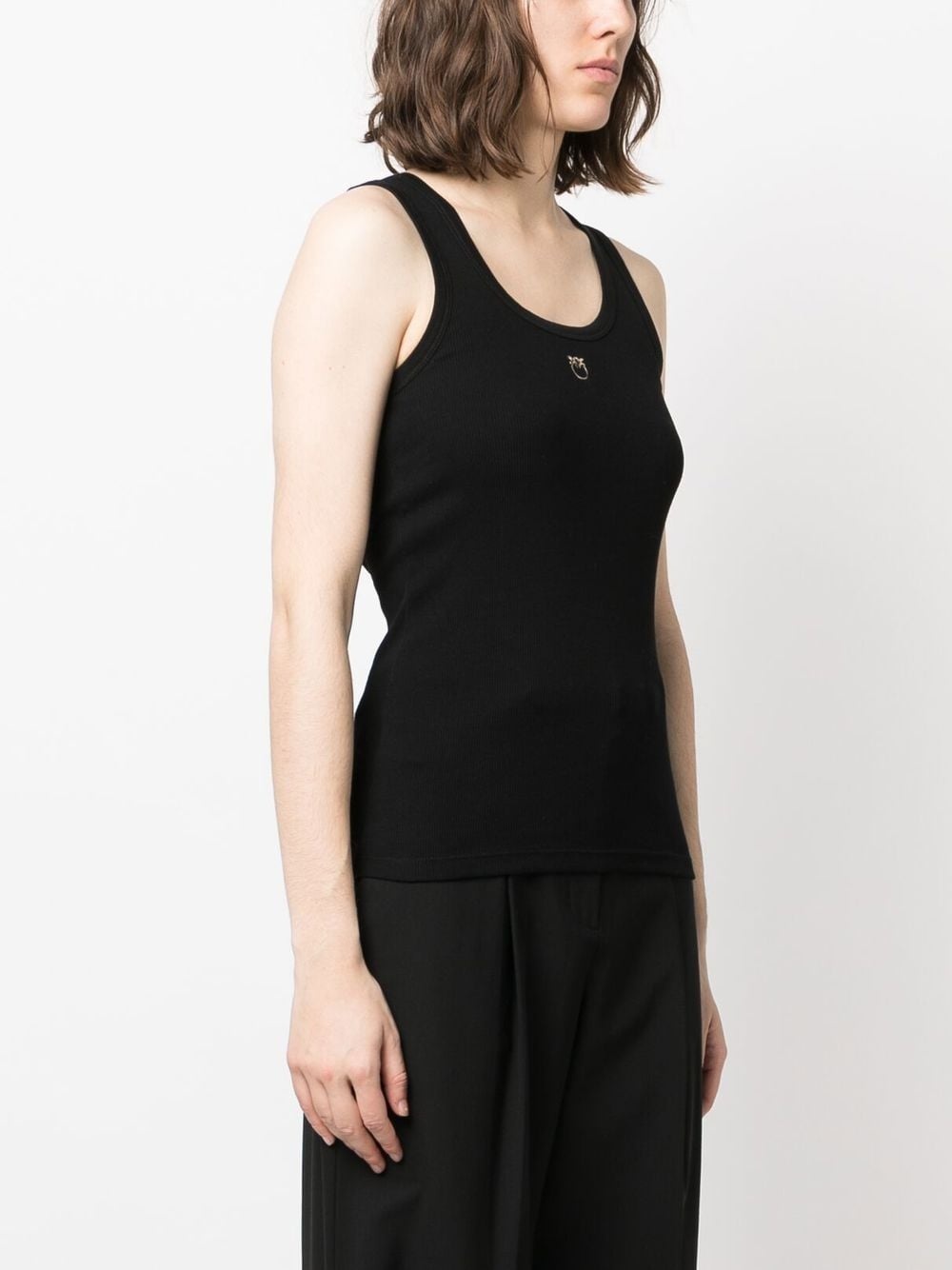 embroidered logo tank top - 3