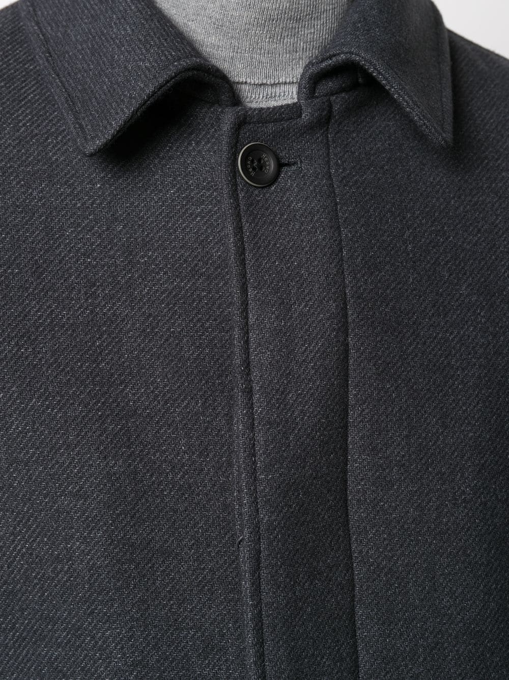 single-breasted wool coat - 5