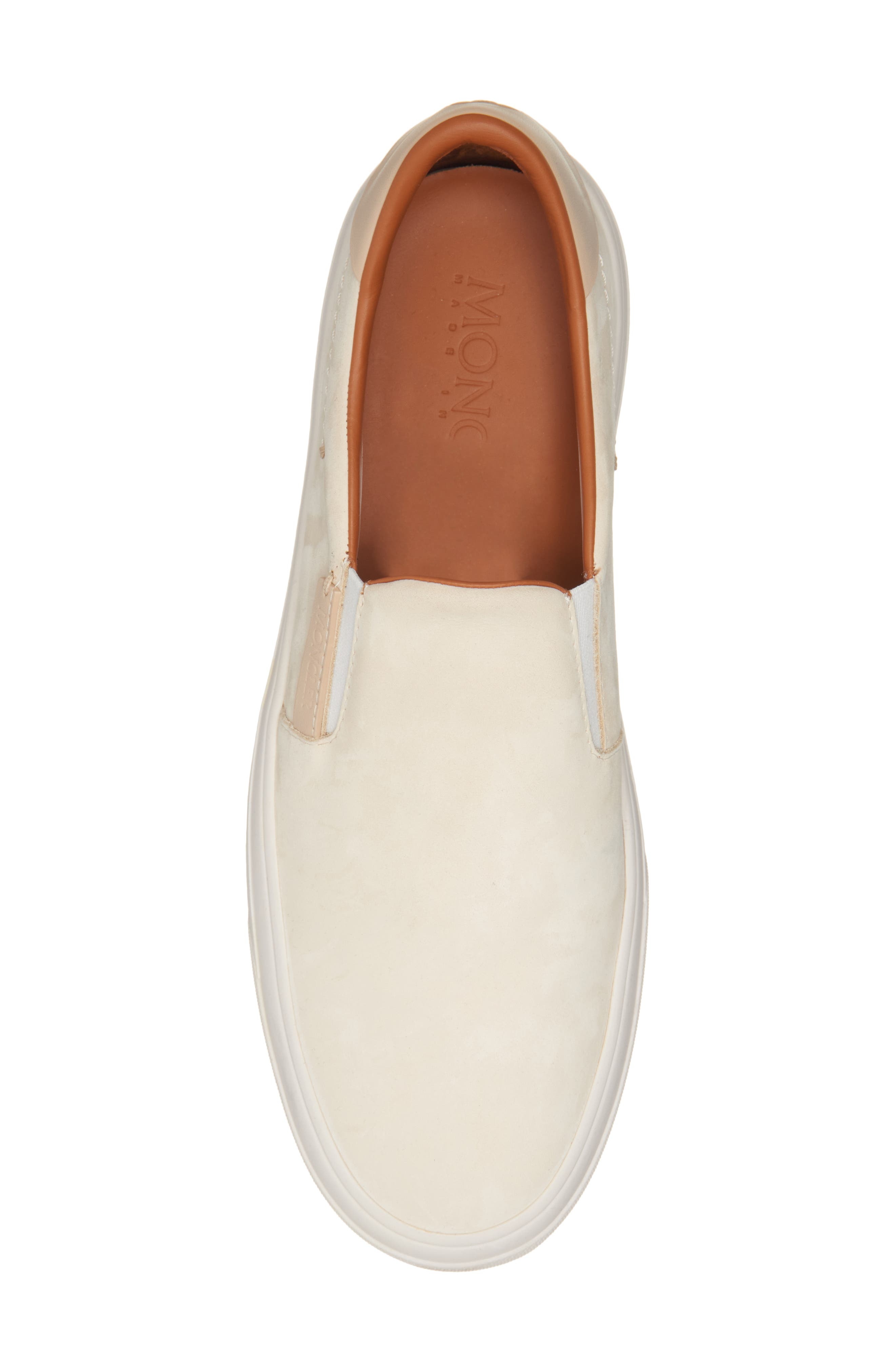 Moncler Monclub Slip-On Sneaker in Light Beige at Nordstrom - 5