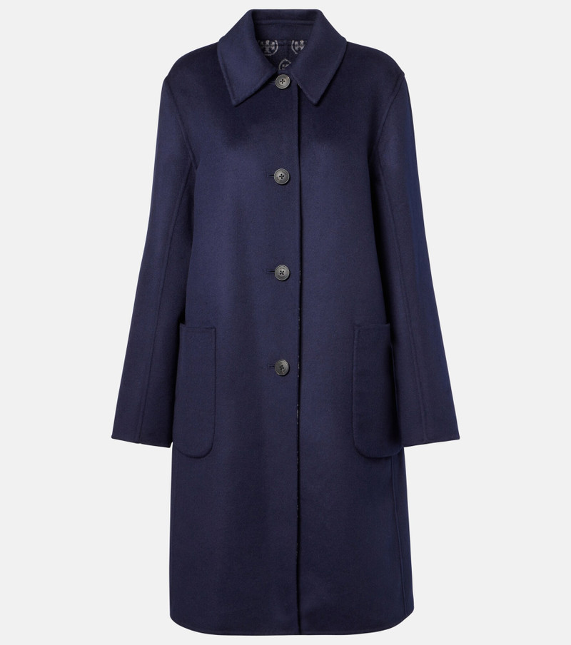 Single-breasted wool coat 1