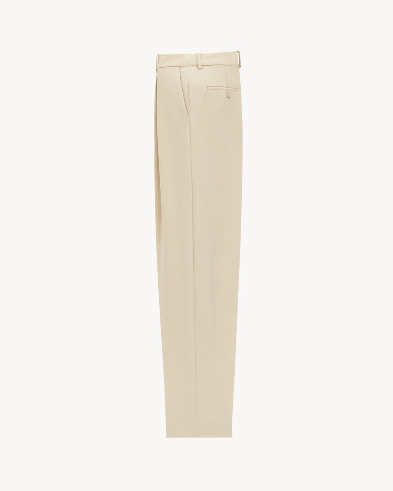 SAINT LAURENT HIGH-WAISTED PANTS IN LIGHT WOOL outlook