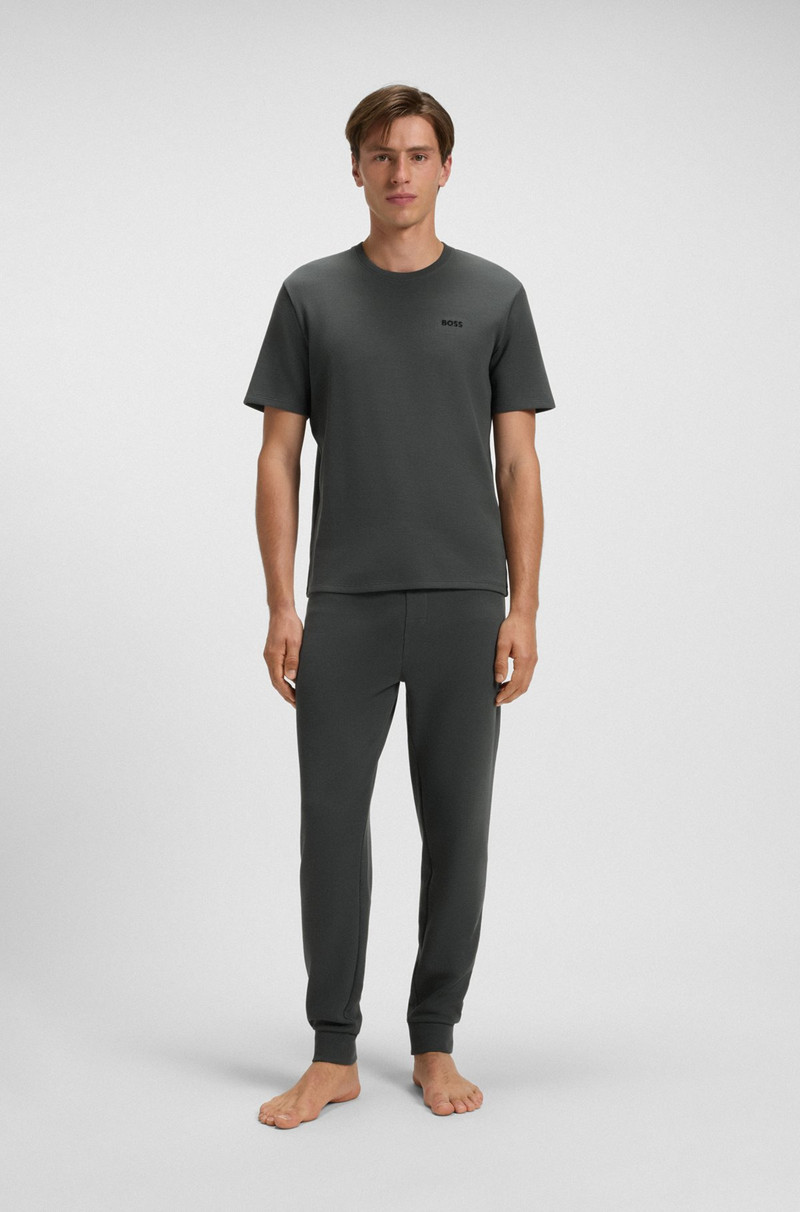 BOSS COTTON-BLEND PYJAMA T-SHIRT WITH EMBROIDERED LOGO outlook