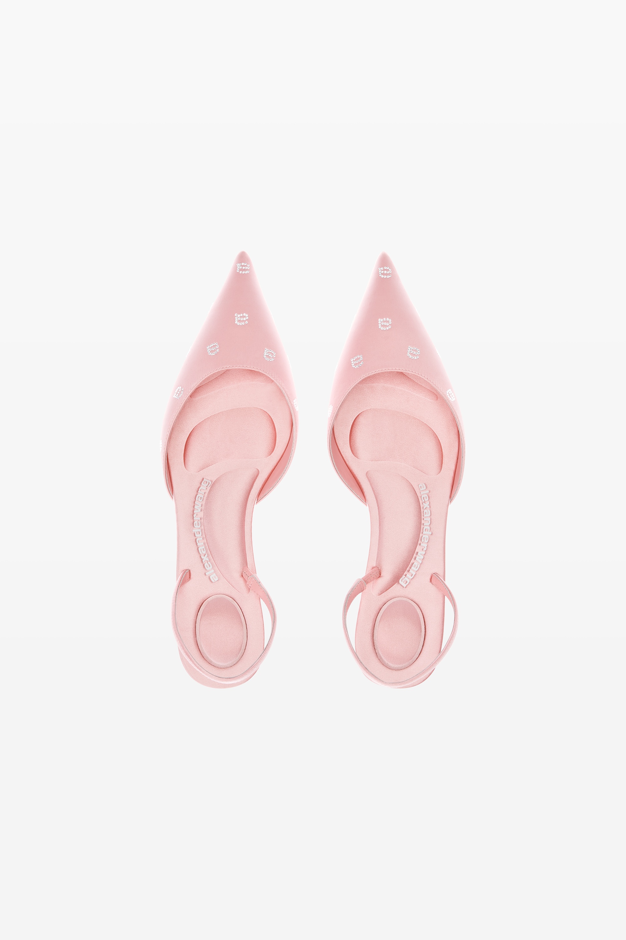 DELPHINE 65 SLINGBACK IN CRYSTAL SATIN - 5