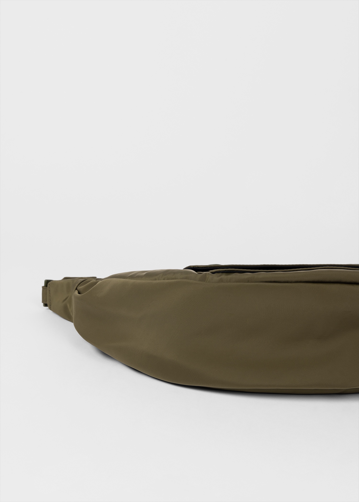 Khaki Zebra 'Crescent' Bag - 4