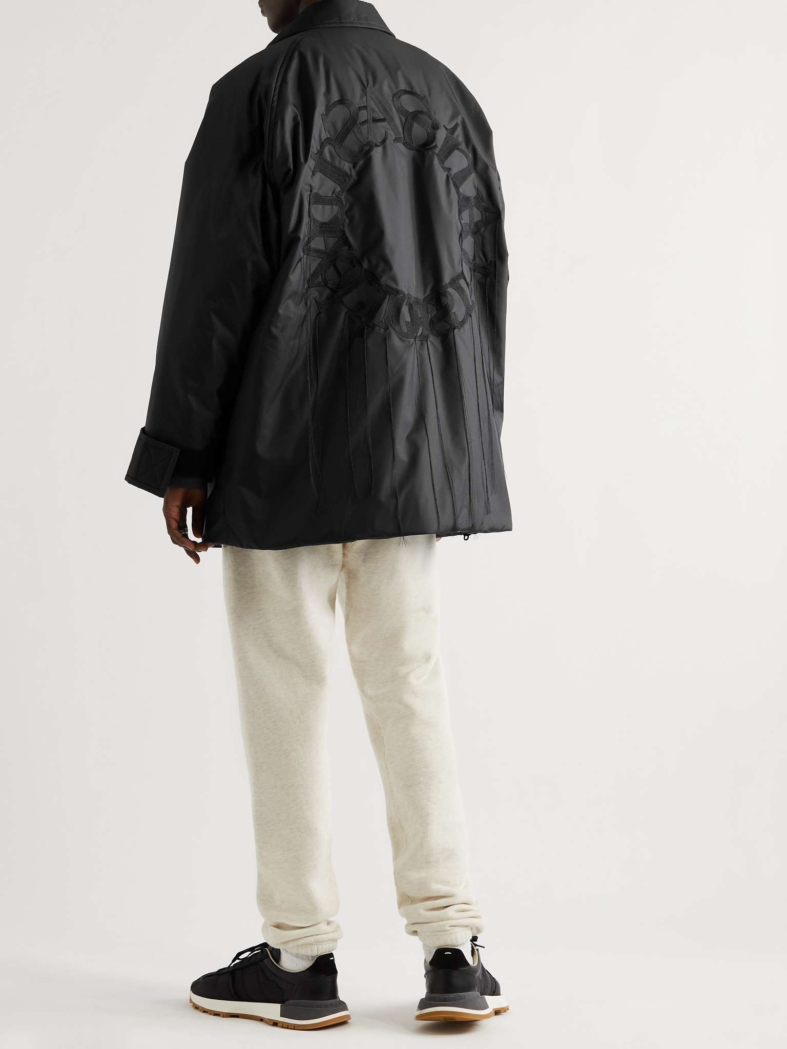 Oversized Logo-Embroidered Padded Shell Jacket - 2