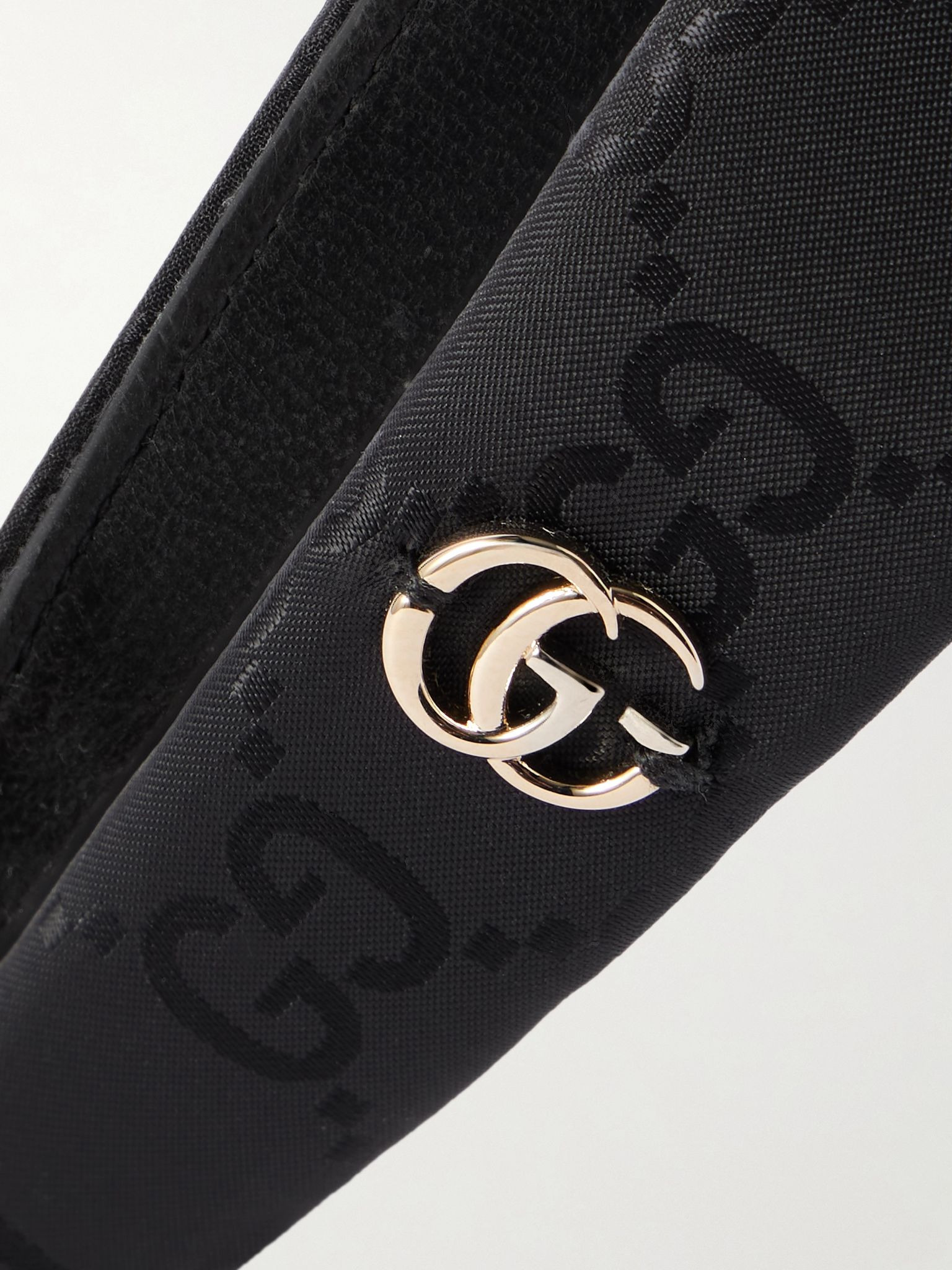 Embellished nylon-jacquard headband Black - 4