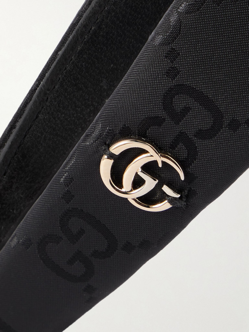 Embellished nylon-jacquard headband Black 4