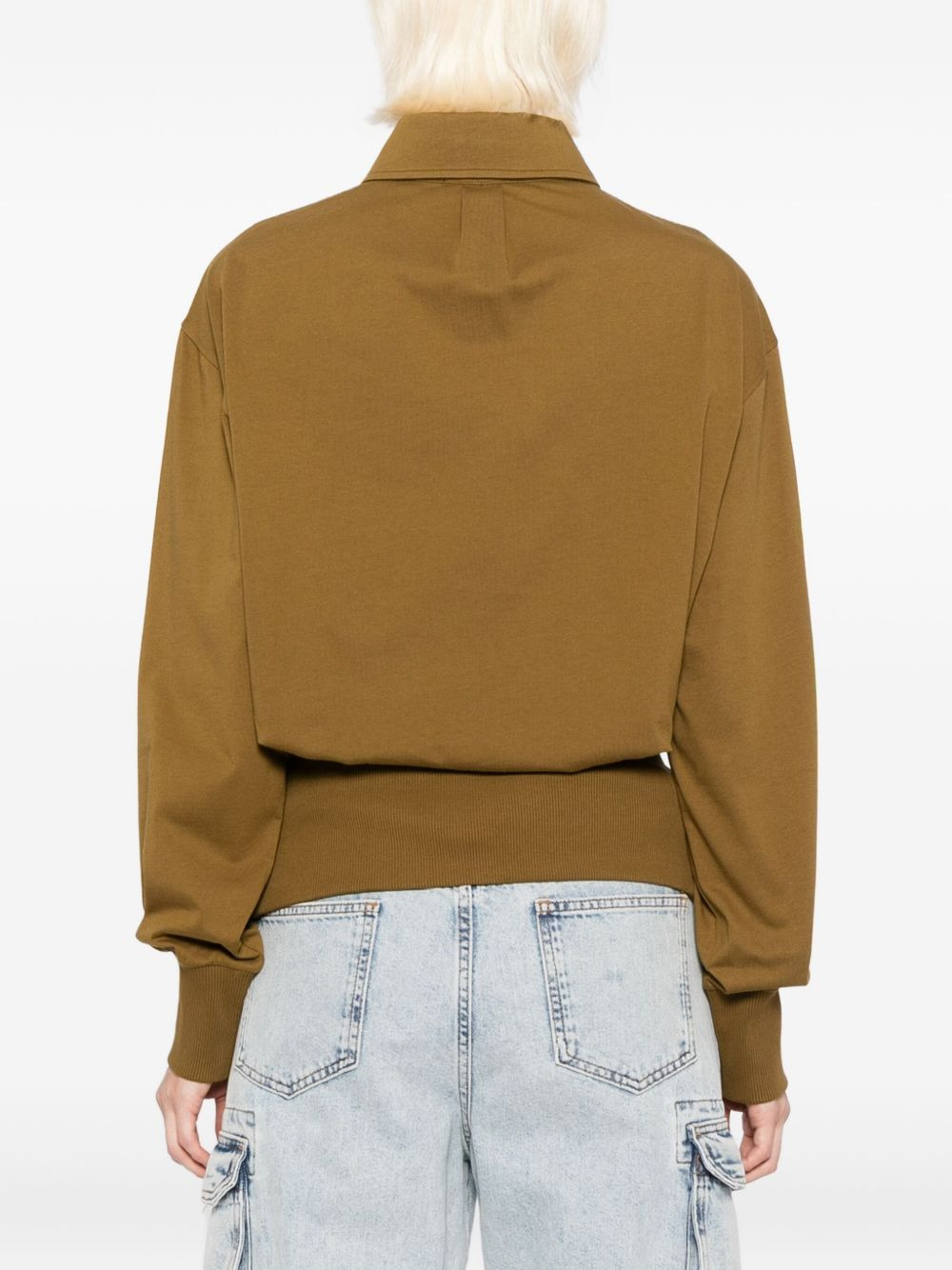 logo-embroidered shirt - 4