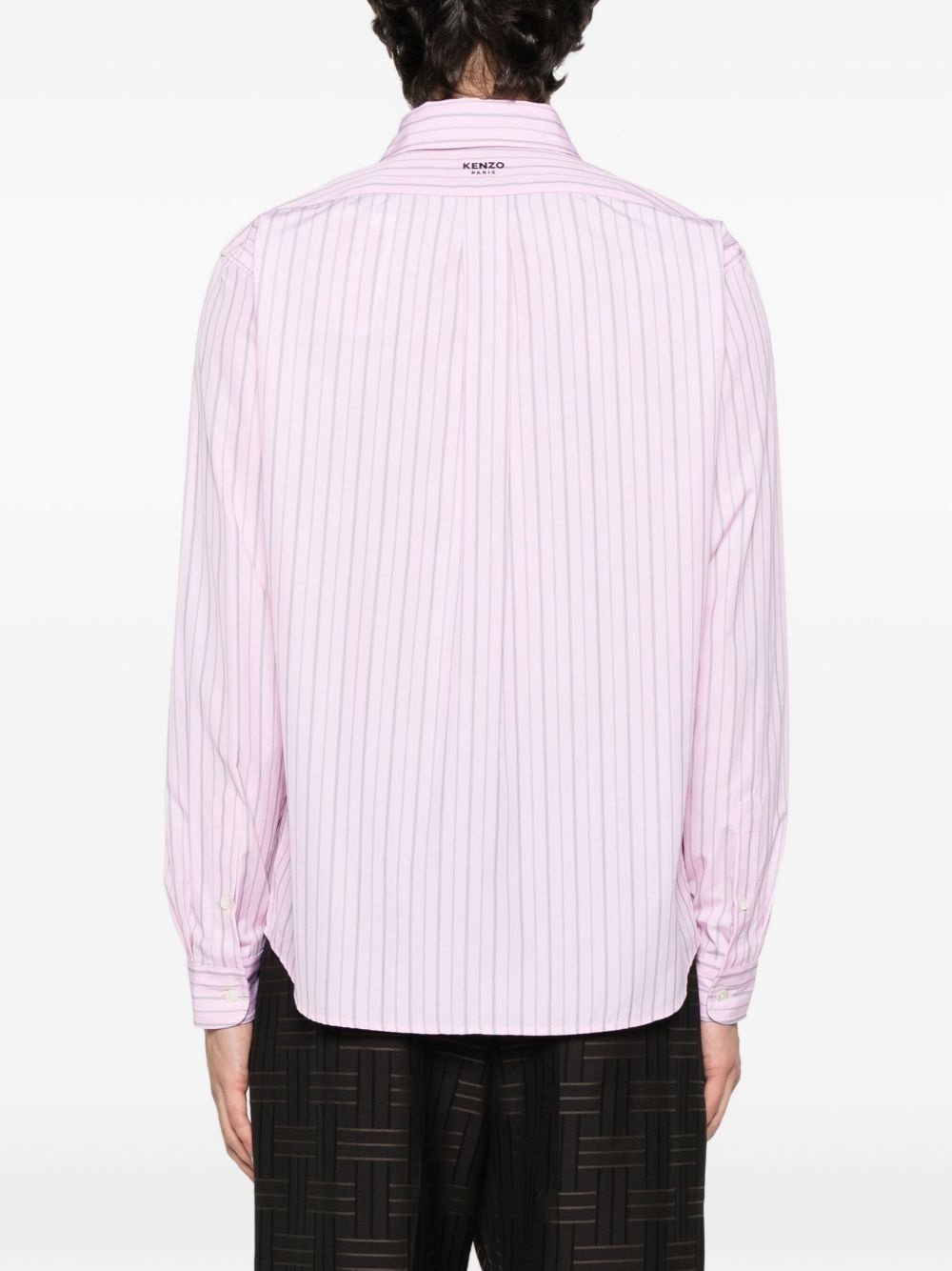 striped embroidered shirt - 4