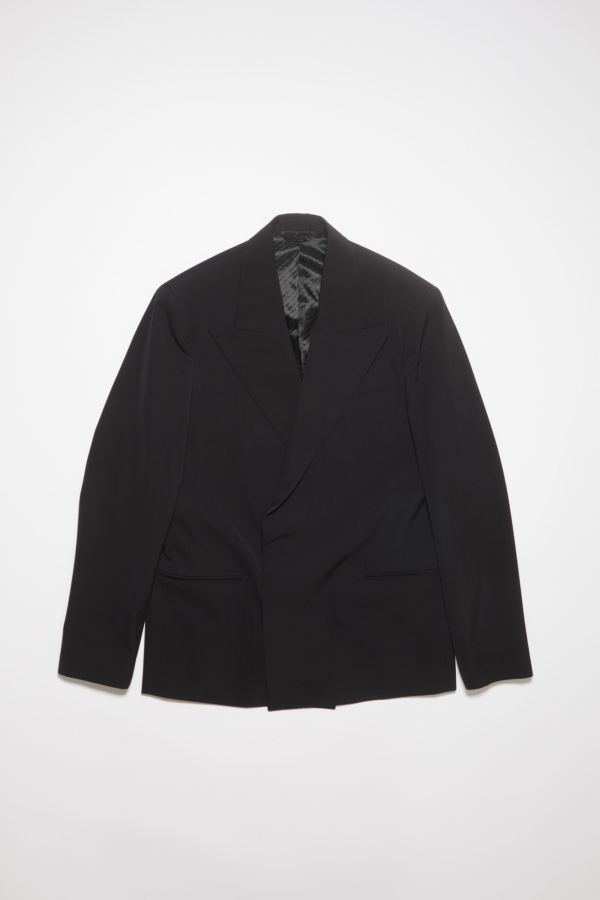 Regular fit suit jacket - Black - 1