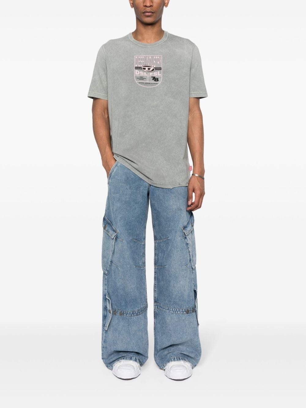 T-JUST-N17 distressed T-shirt - 2