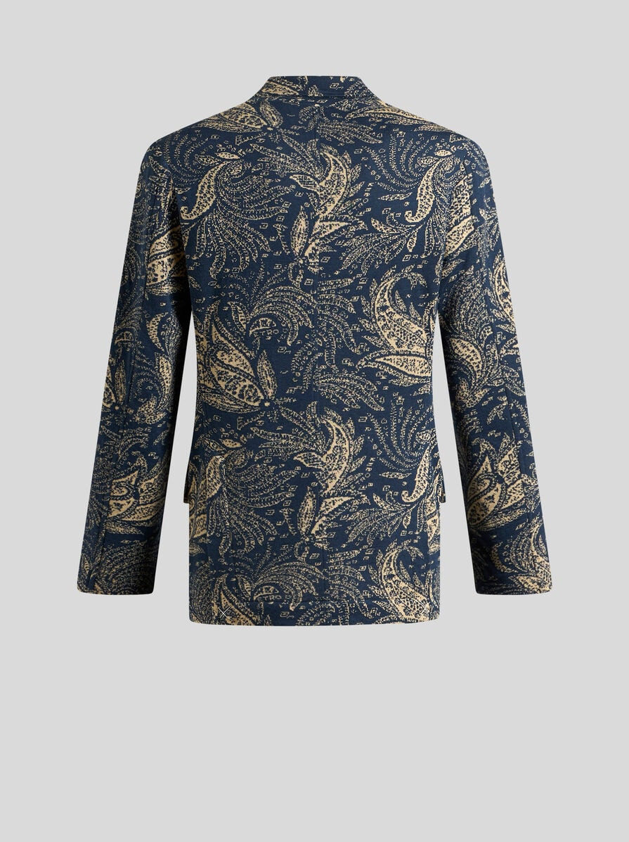 KNIT BLAZER WITH PAISLEY DESIGN - 5