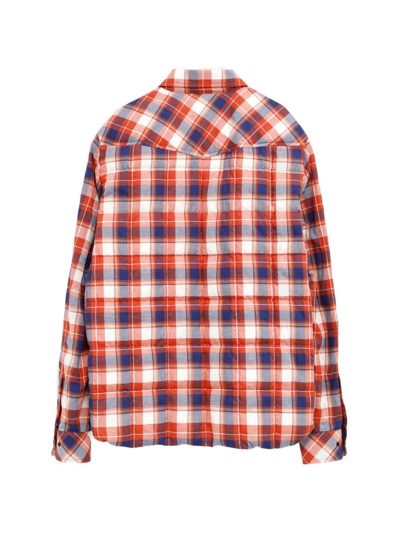 Moncler Grenoble checked wool padded jacket outlook