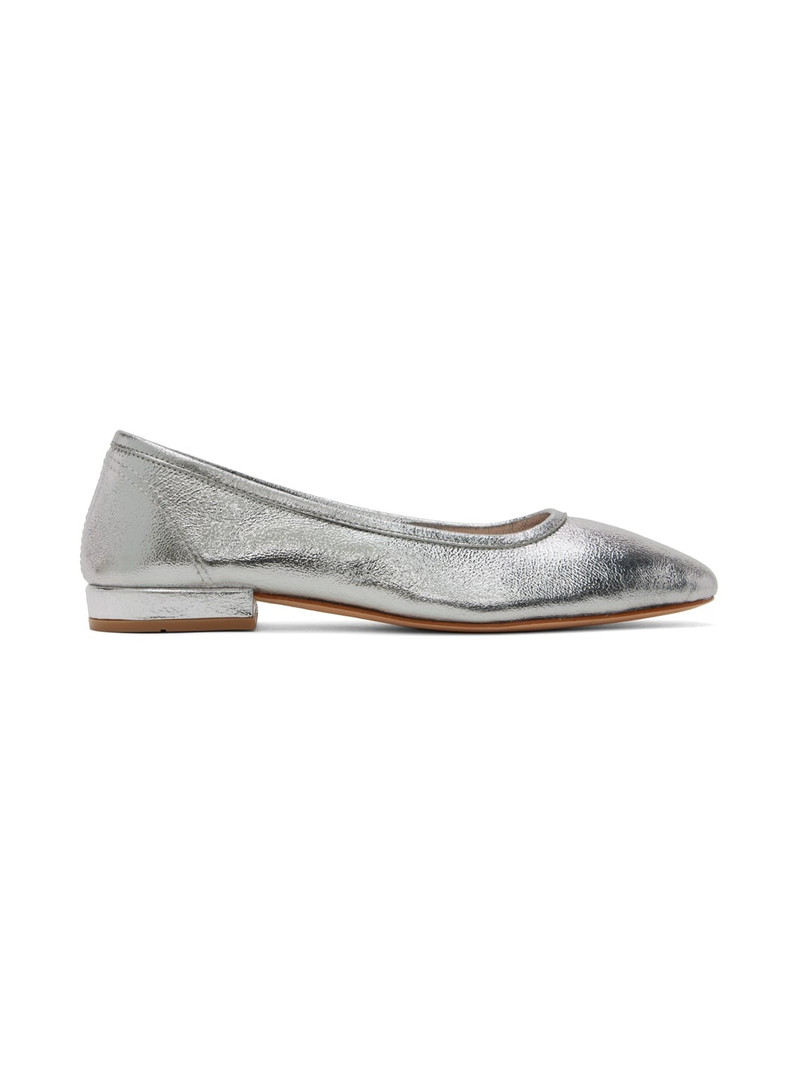 Silver Serafina Ballerina Flats 1