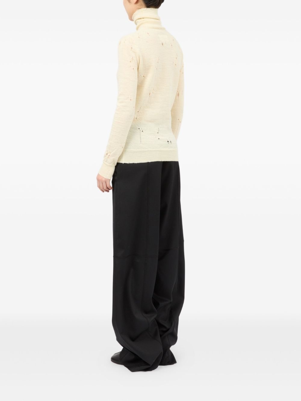 Numbers-motif sweater - 5