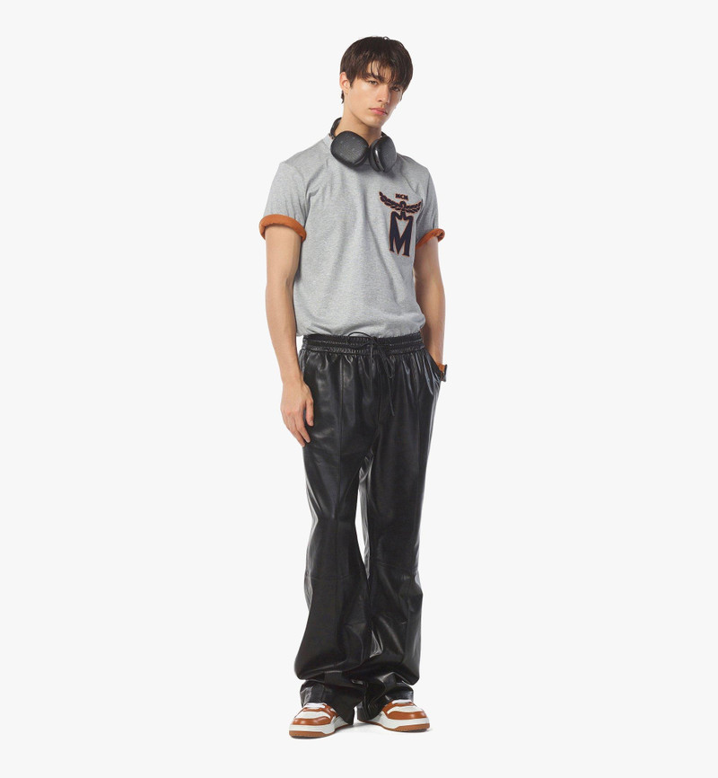 MCM M Logo Embroidery T-Shirt in Organic Cotton outlook