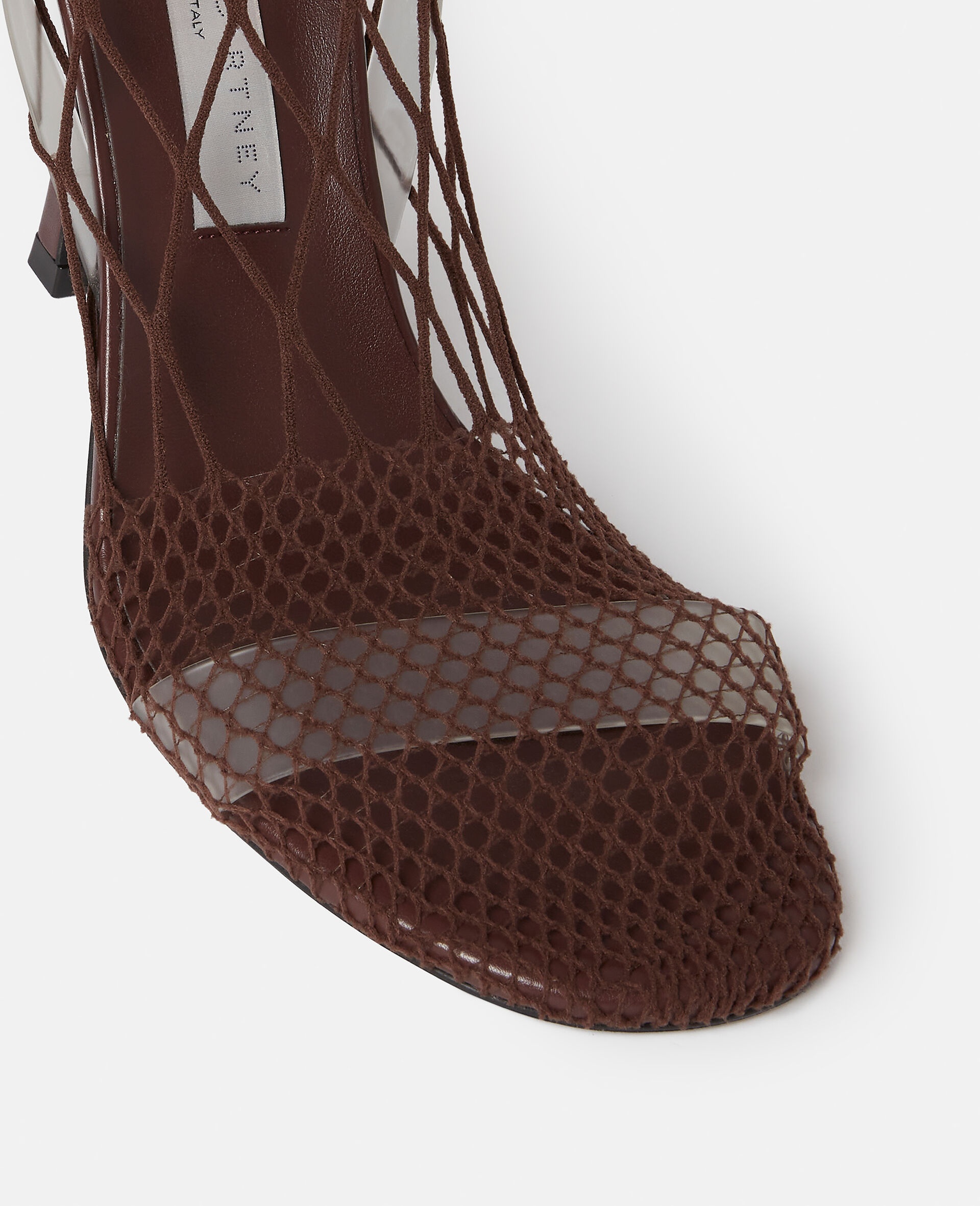 Stella 100 Fishnet Thigh-High Heels - 4