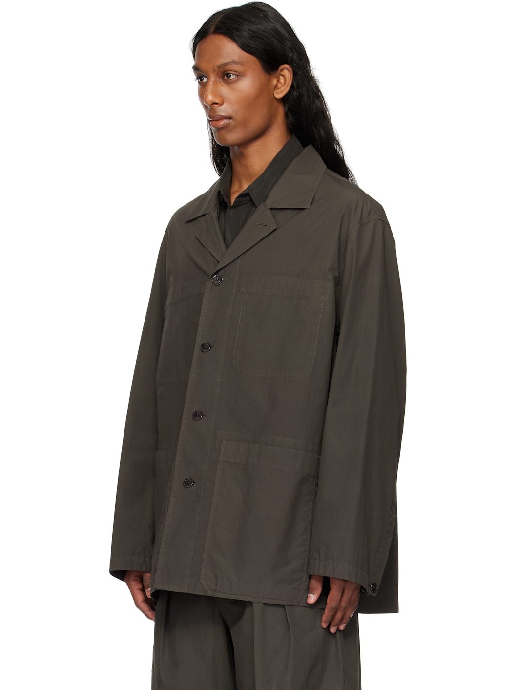 Brown Workwear Shirt Jacket - 4