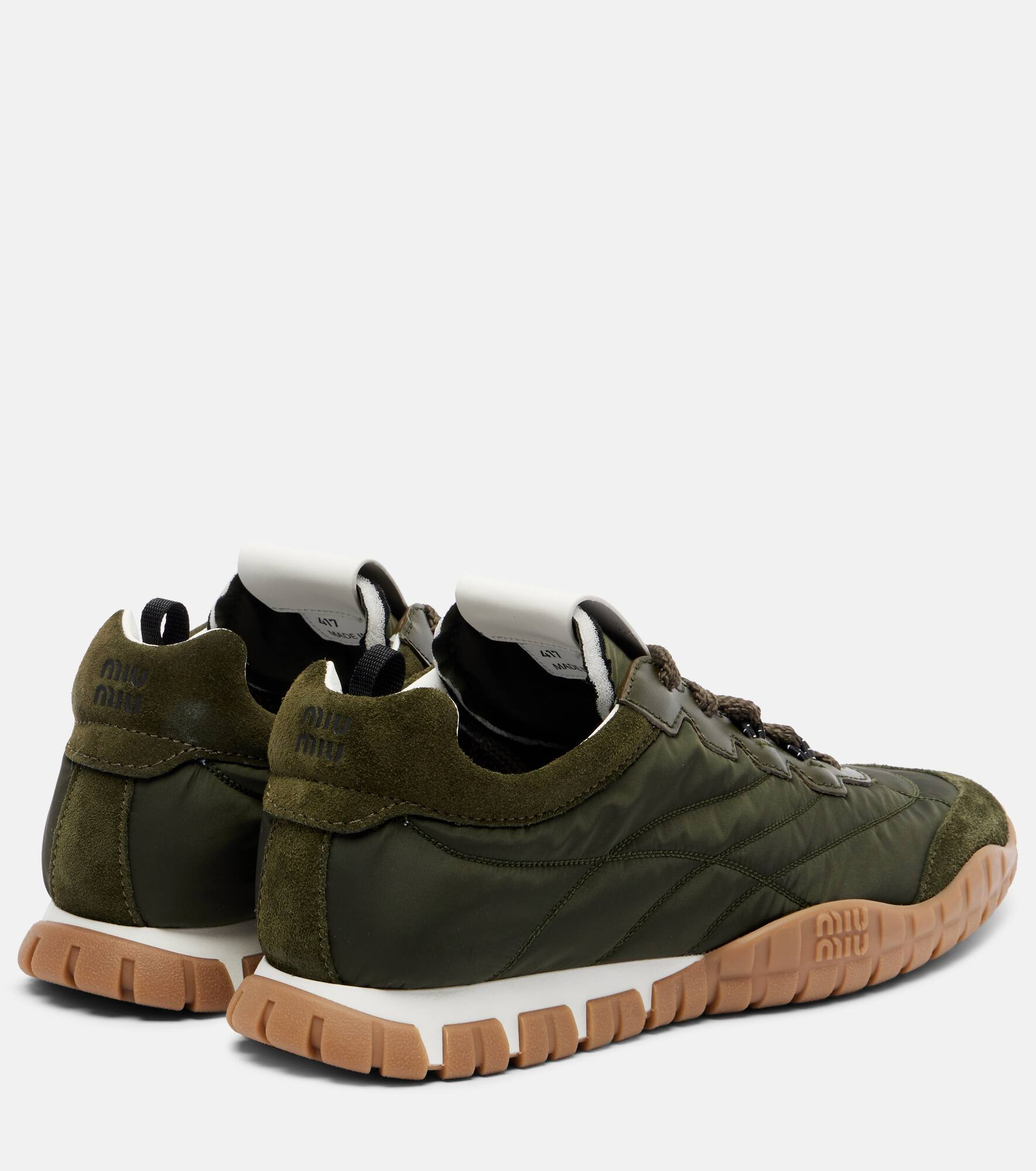 Tyre suede-trimmed sneakers - 2