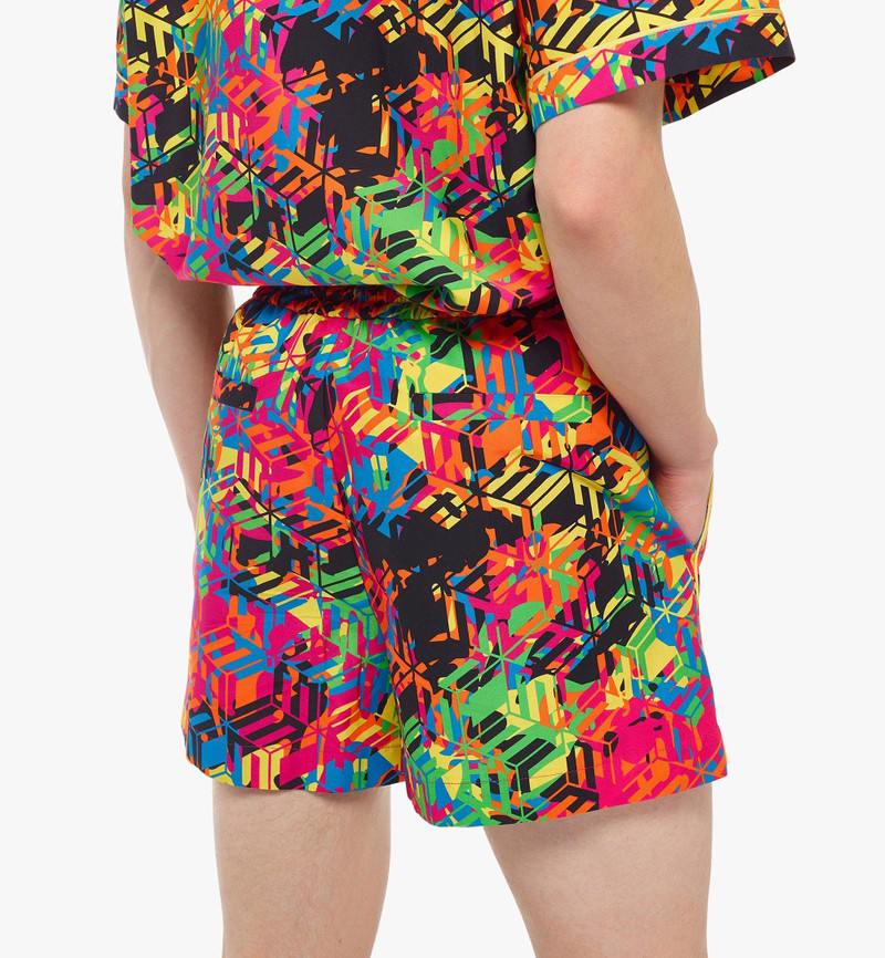 Men’s Cubic Camouflage Monogram Print Shorts 4