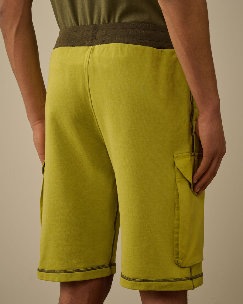 Diagonal Fleece Mixed Cargo Shorts 6