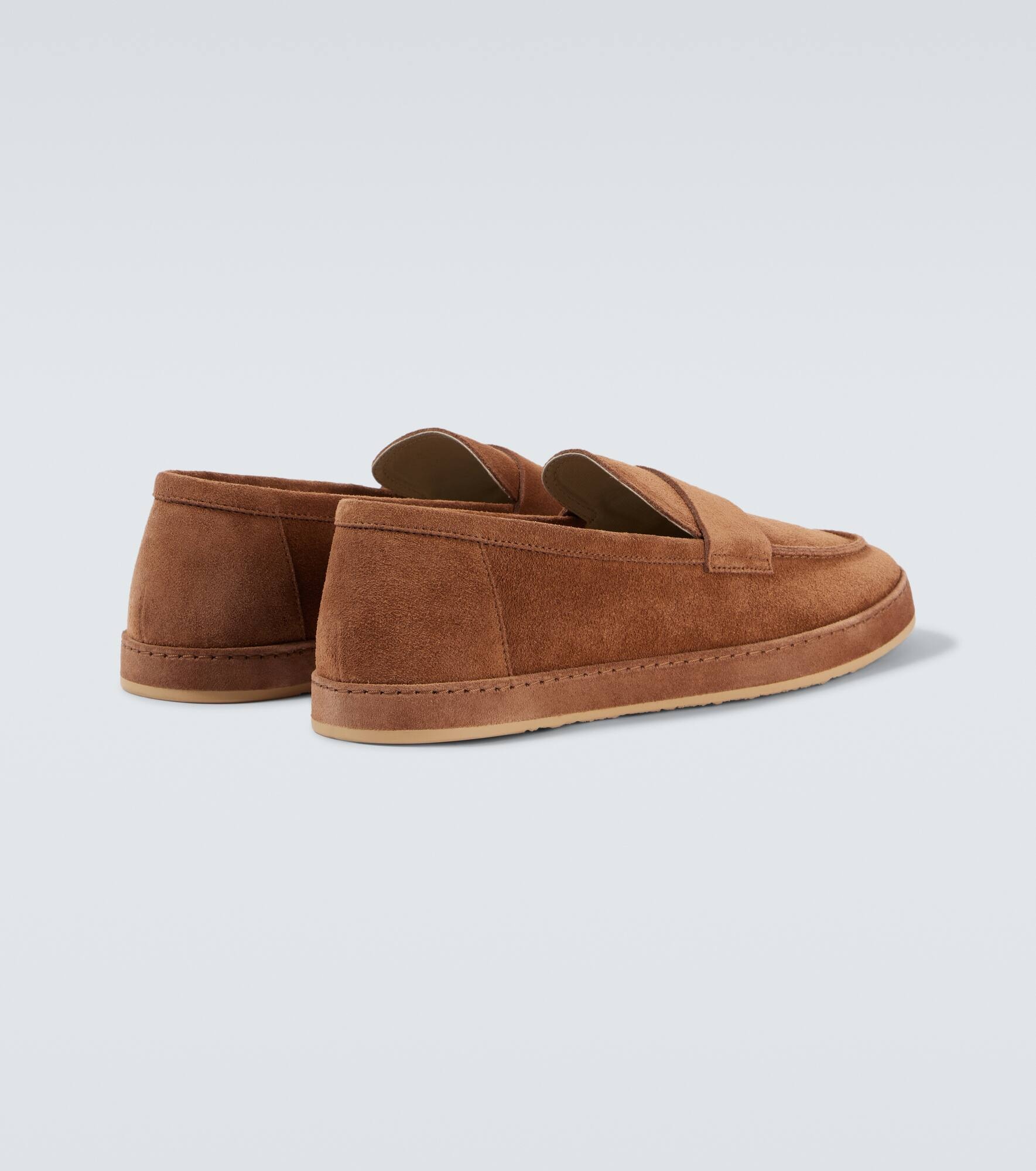 Suede penny loafers - 6