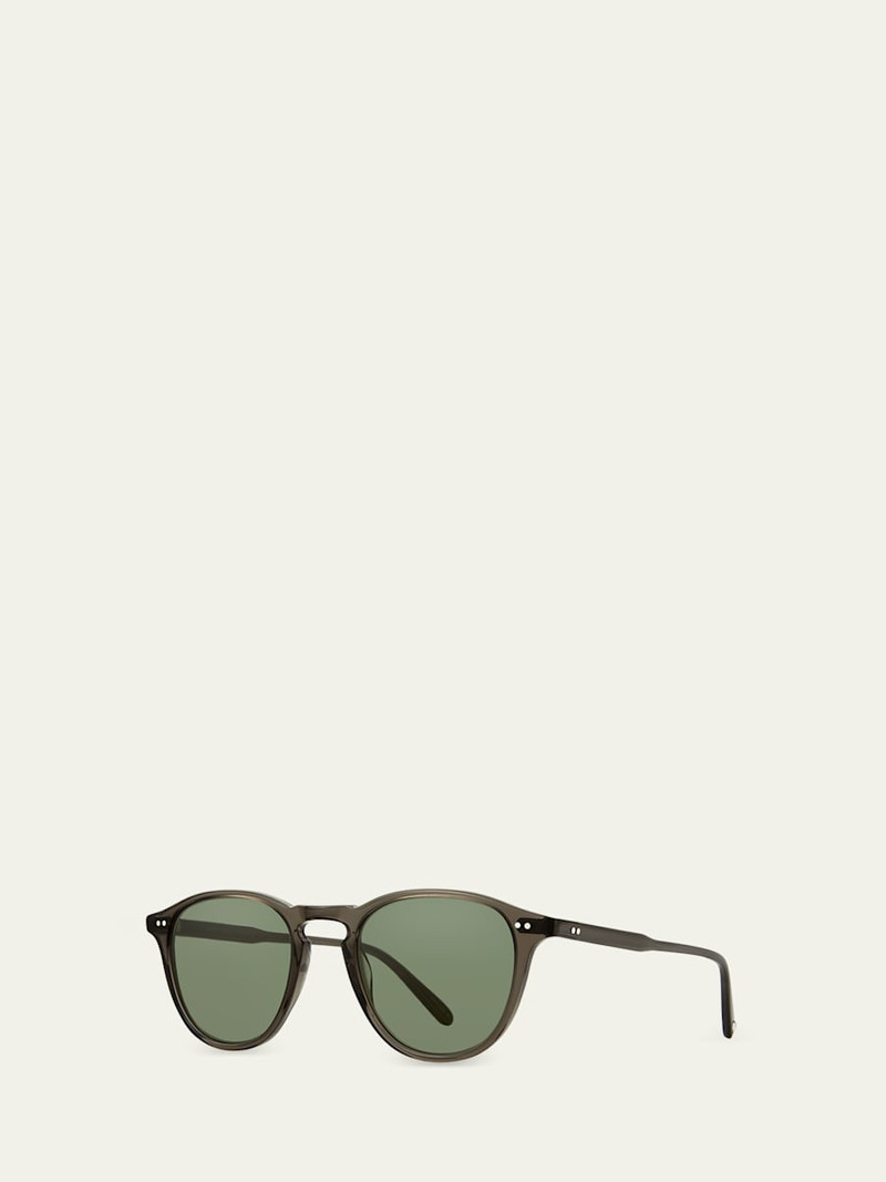 Garrett Leight Men's Hampton Sun Acetate Round Sunglasses outlook