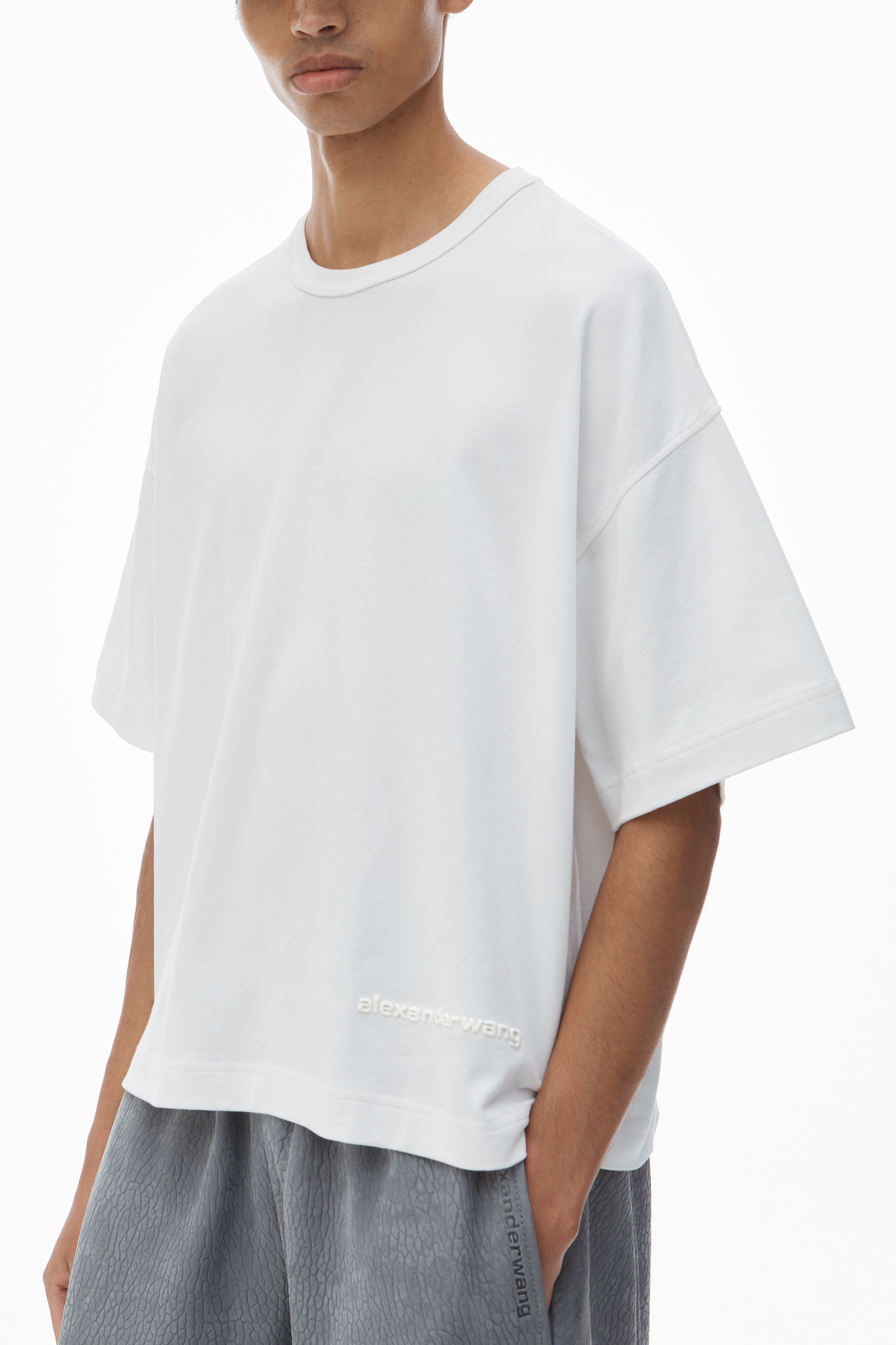 Men's Logo Boxy Tee in Cotton Jersey - 3