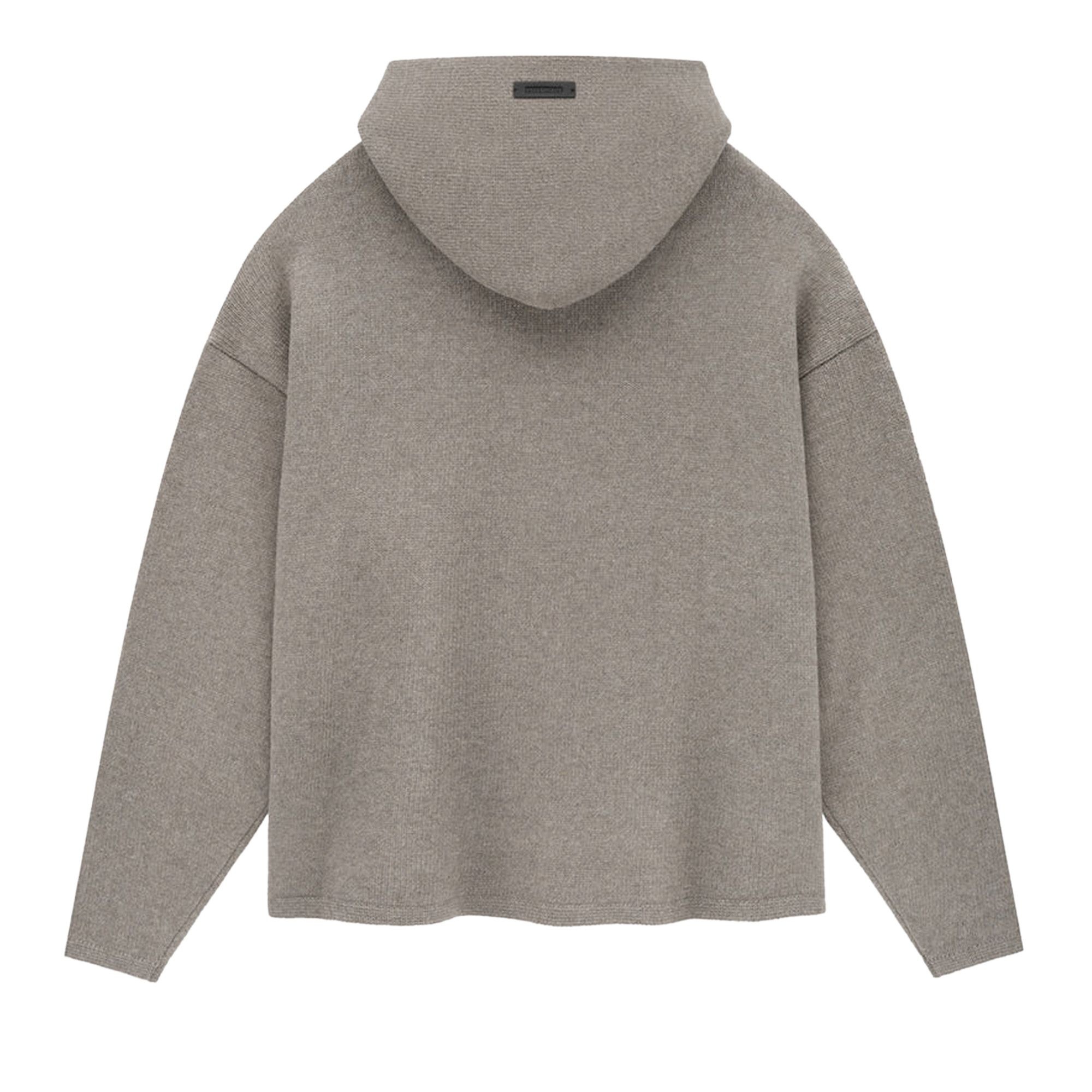Fear of God Essentials Knit Hoodie 'Heather Grey' - 2