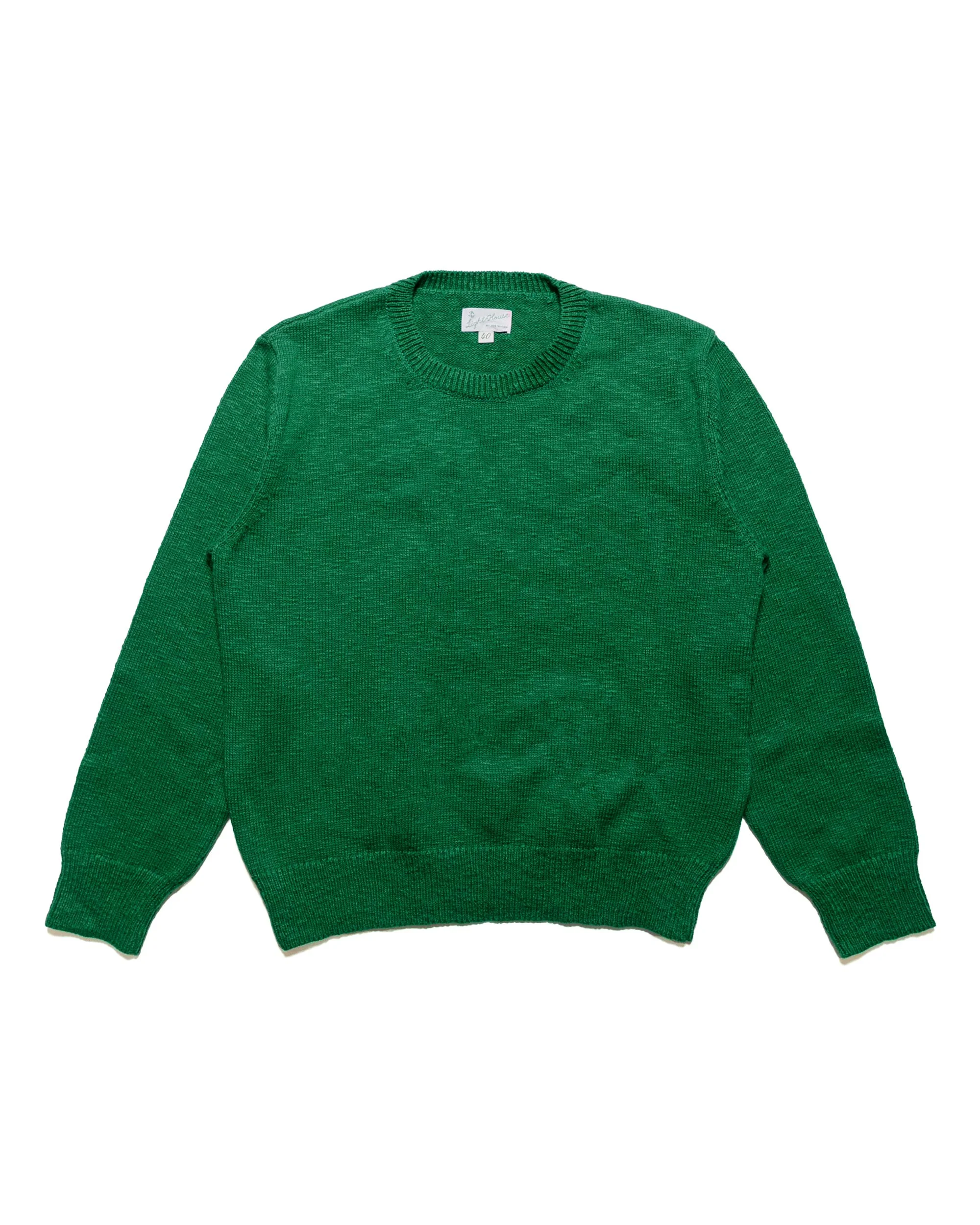 MC23014 Cotton Crewneck Sweater Green - 1