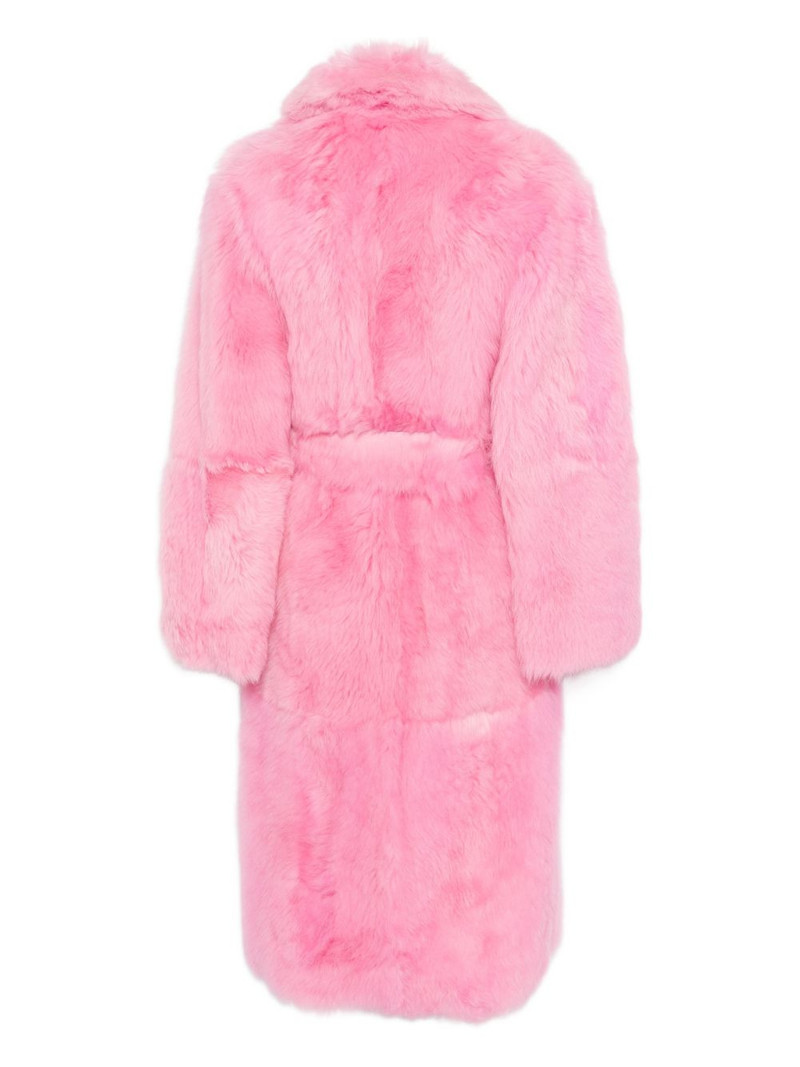 Blumarine button-up fur coat outlook