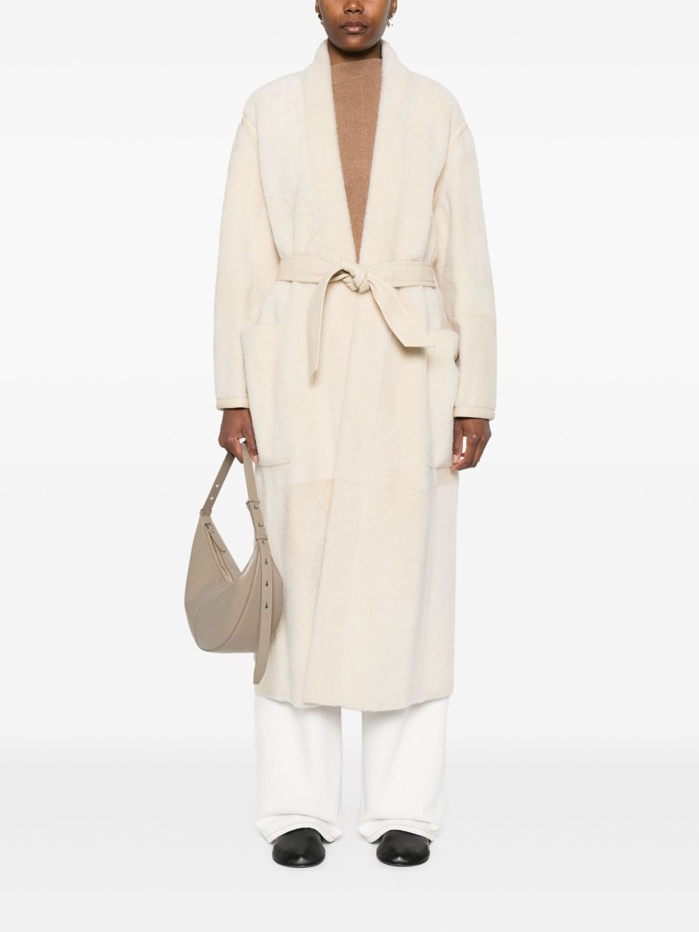 shearling coat - 2