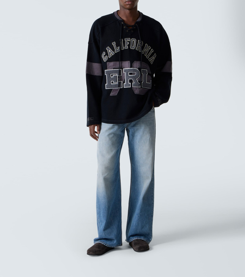 ERL Embroidered cotton jersey T-shirt outlook