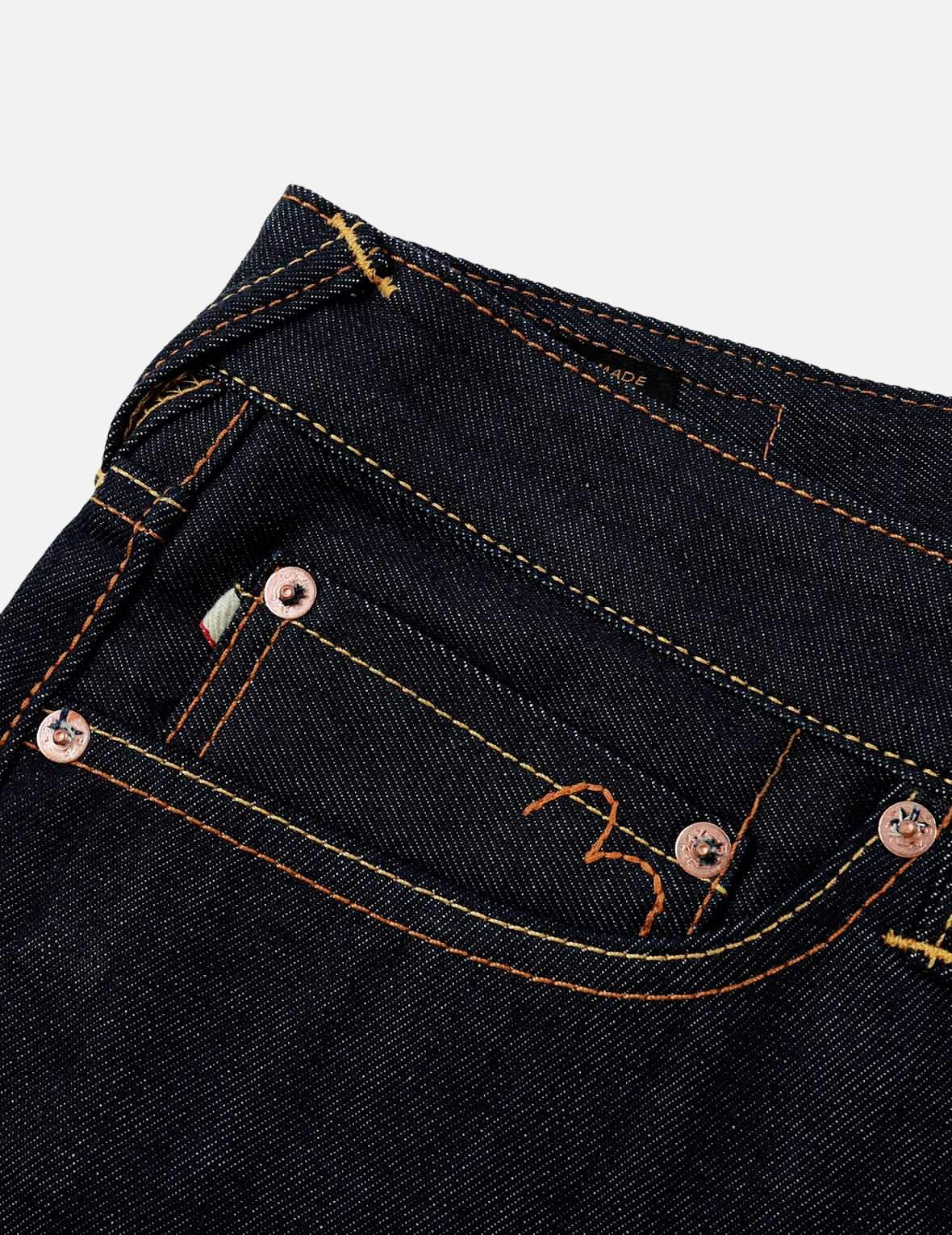 Koi Playing In Waves Pattern Seagull and Kamon Embroidery Cropped Carrot Fit Jeans #2017 - 7