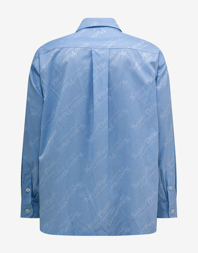 KENZO 'Kenzo by Verdy' Blue All-Over Logo Overshirt outlook
