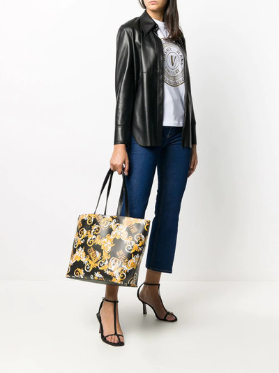 VERSACE JEANS COUTURE baroque logo tote outlook