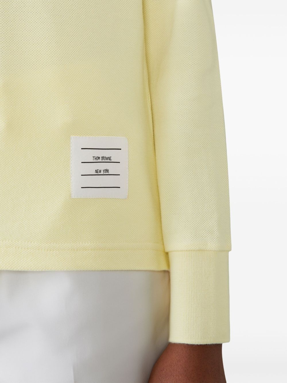 4-Bar long-sleeved polo top - 4