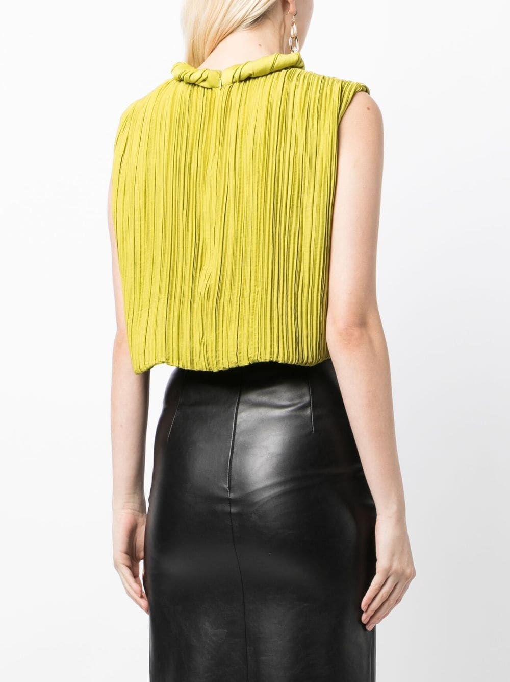 Ziara pleated crop top - 4