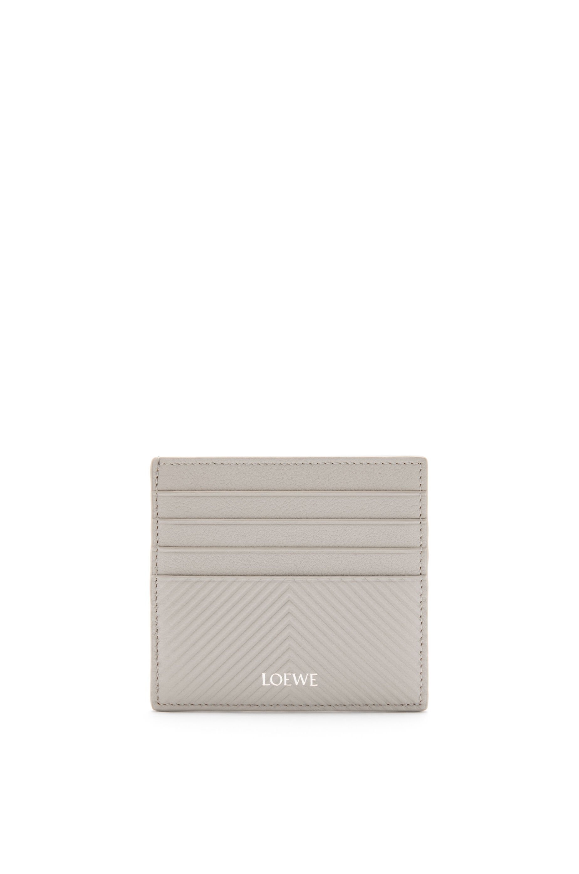 Open cardholder in textured classic calfskin - 1