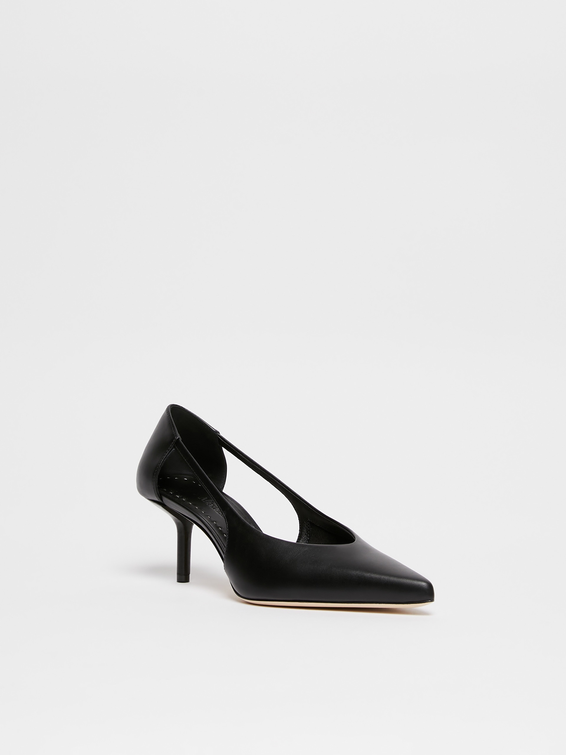 MMOPENPUMP Leather court shoes - 2